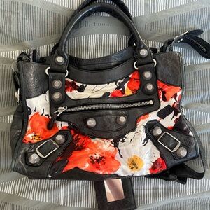 Balenciaga Paris Giant Floral City Bag  Spring/Summer 2008 SN: 178034 502752